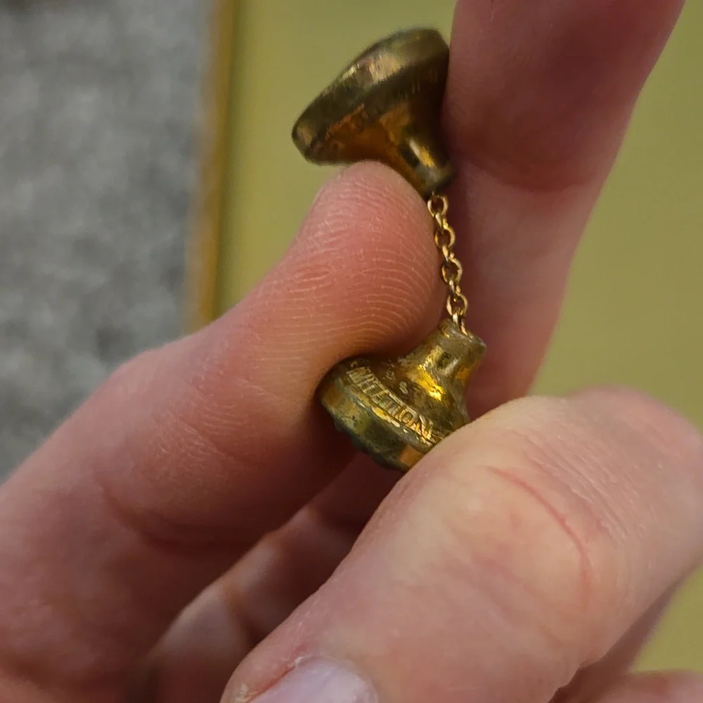 Vintage Brass Cufflink